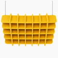 Acoustic ceiling panel yellow