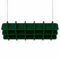 Linear Acoustic Ceiling Raft Blackish Green