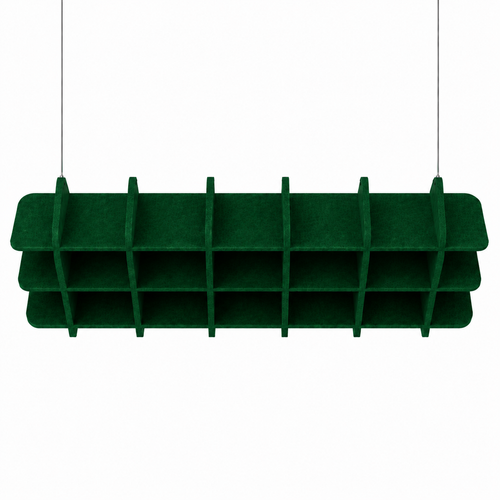 Linear Acoustic Ceiling Raft Blackish Green