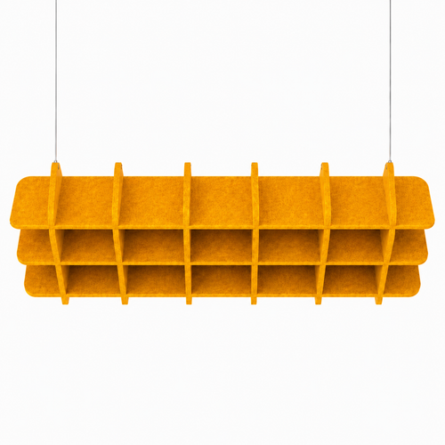 Linear Acoustic Ceiling Raft citrus colour