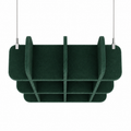 Square Acoustic Ceiling Panel Green