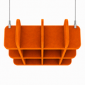 Square Acoustic Ceiling Panel Orange