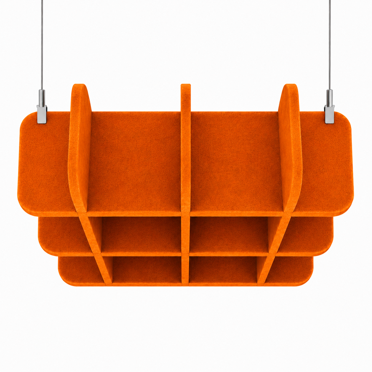 Square Acoustic Ceiling Panel Orange