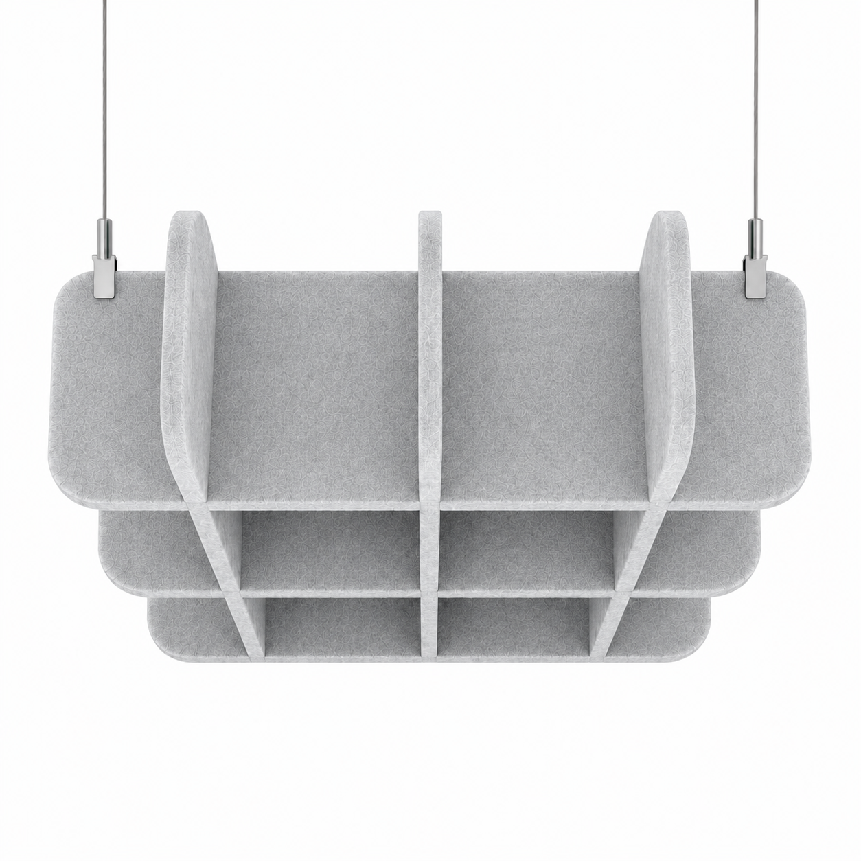 Square Acoustic Ceiling Panel Silver