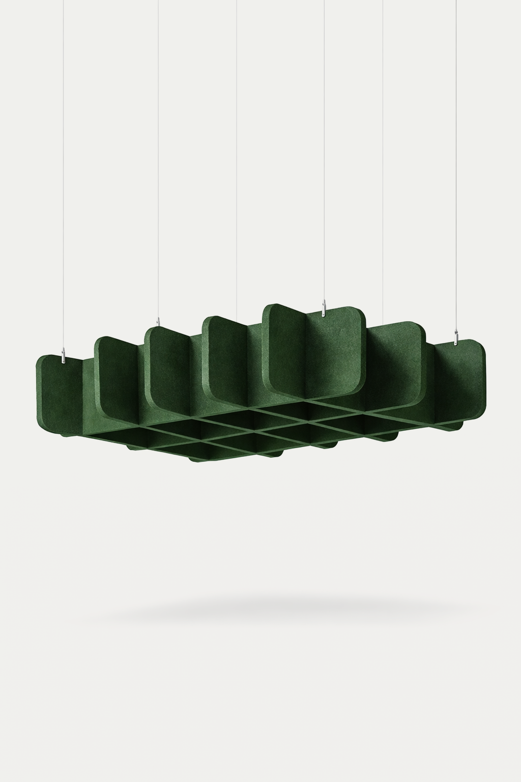 Square Acoustic Ceiling Raft Green